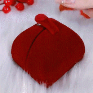 紅色楓葉氣質耳環