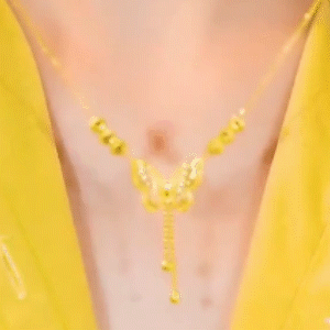 金色轉運蝴蝶項錬