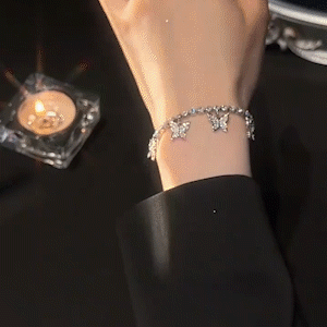 滿天星蝴蝶流蘇手錬