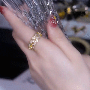 【潮流女戒|三件998】金錢豹 金錢好運滾滾來 閃鑽鋯石開口戒指