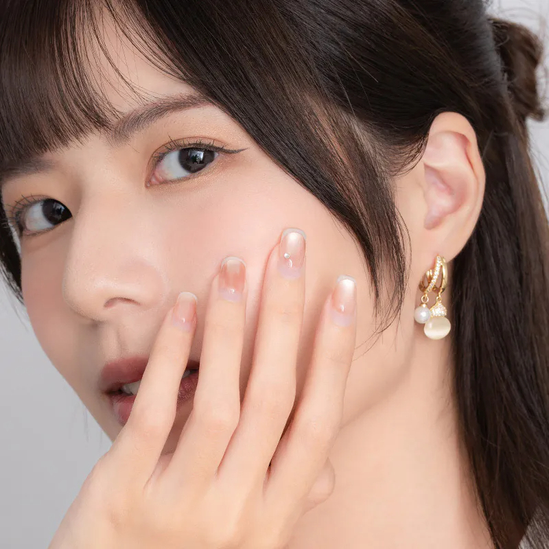 貓眼石葫蘆珍珠耳環