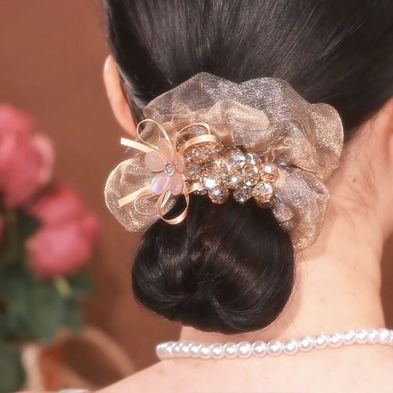 高級感水晶氣質高彈性發繩