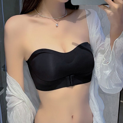 前扣式無鋼圈 自帶抹胸美胸內衣