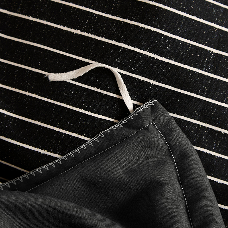 日系風尚 100%精梳棉 信封枕 純淨格紋 四件組