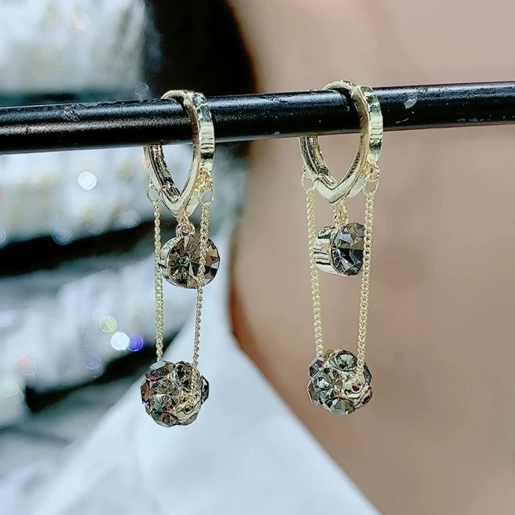 告白氣球鋯石耳扣耳環