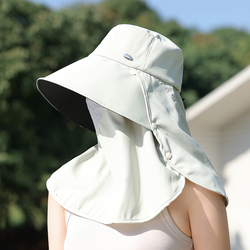 夏季防曬帽大帽簷遮臉面罩防紫外線遮陽帽