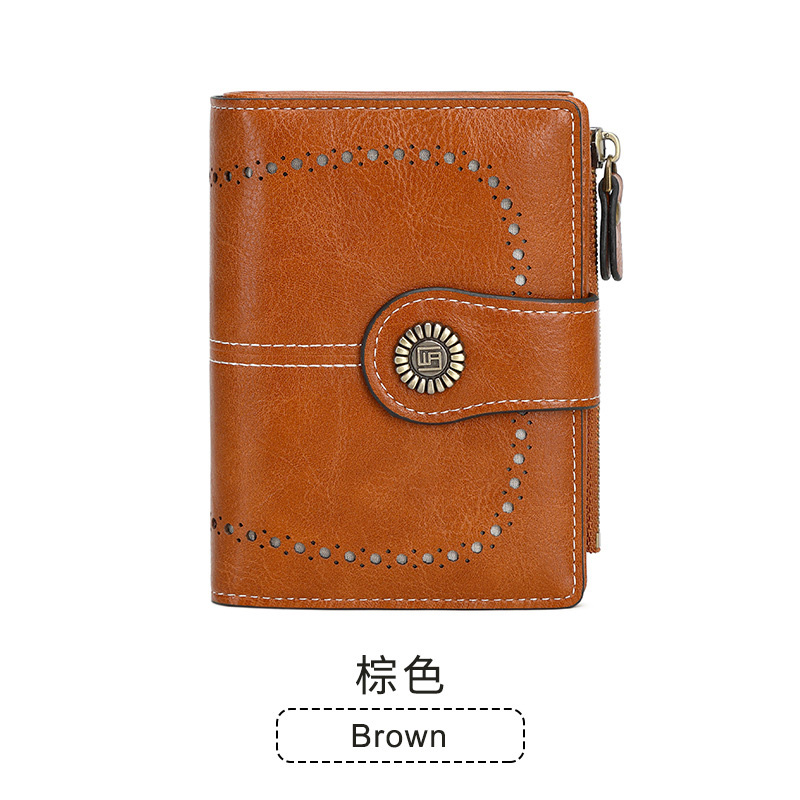 精緻鏤空高檔零皮夾大容量卡包