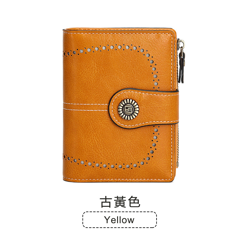 精緻鏤空高檔零皮夾大容量卡包