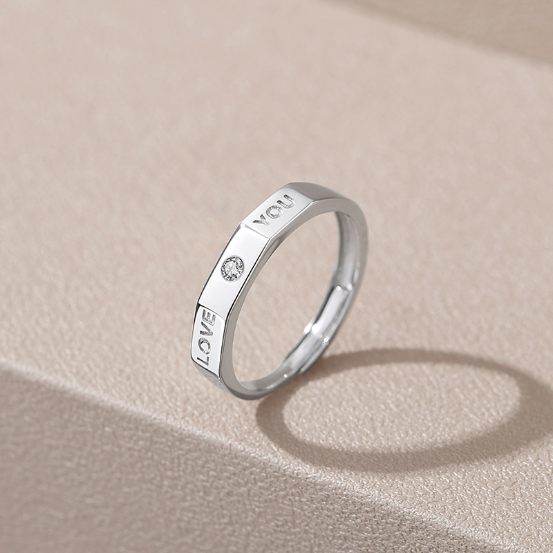 永恆的愛.情侶戒指【純銀】愛有承諾 記錄著我們的美好時光