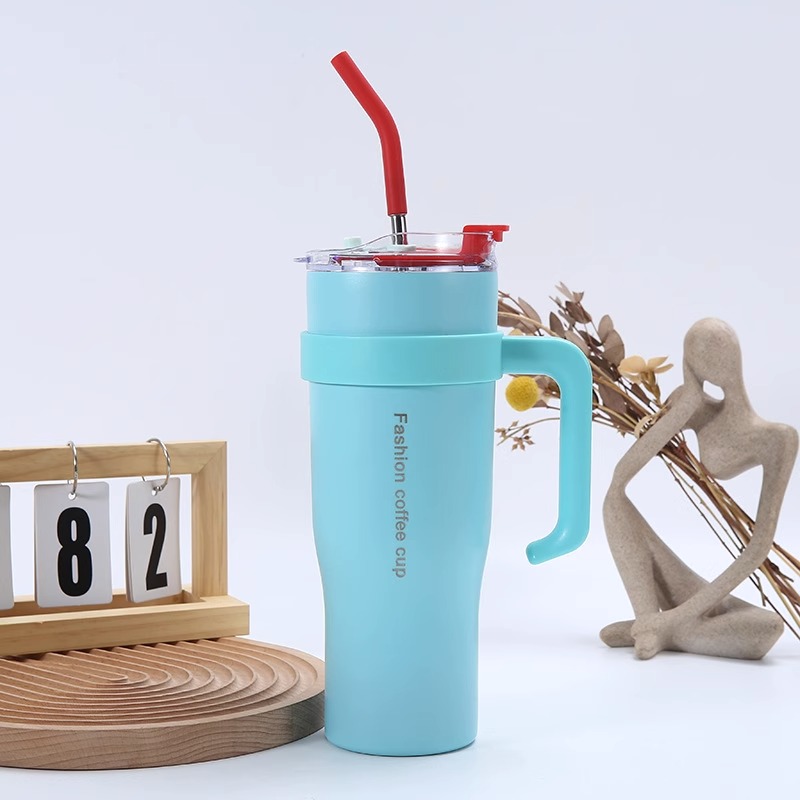 黑粉BLACKPINK雙煞巨無霸保溫杯大容量吸管杯