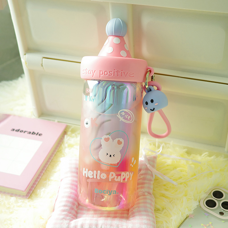 夏天新款茶水分離可愛泡茶冰飲杯子