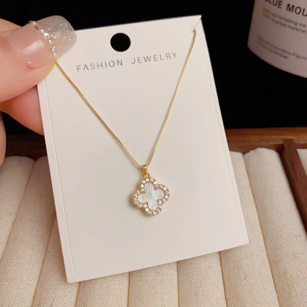 氣質雙面佩戴幸運草項錬   