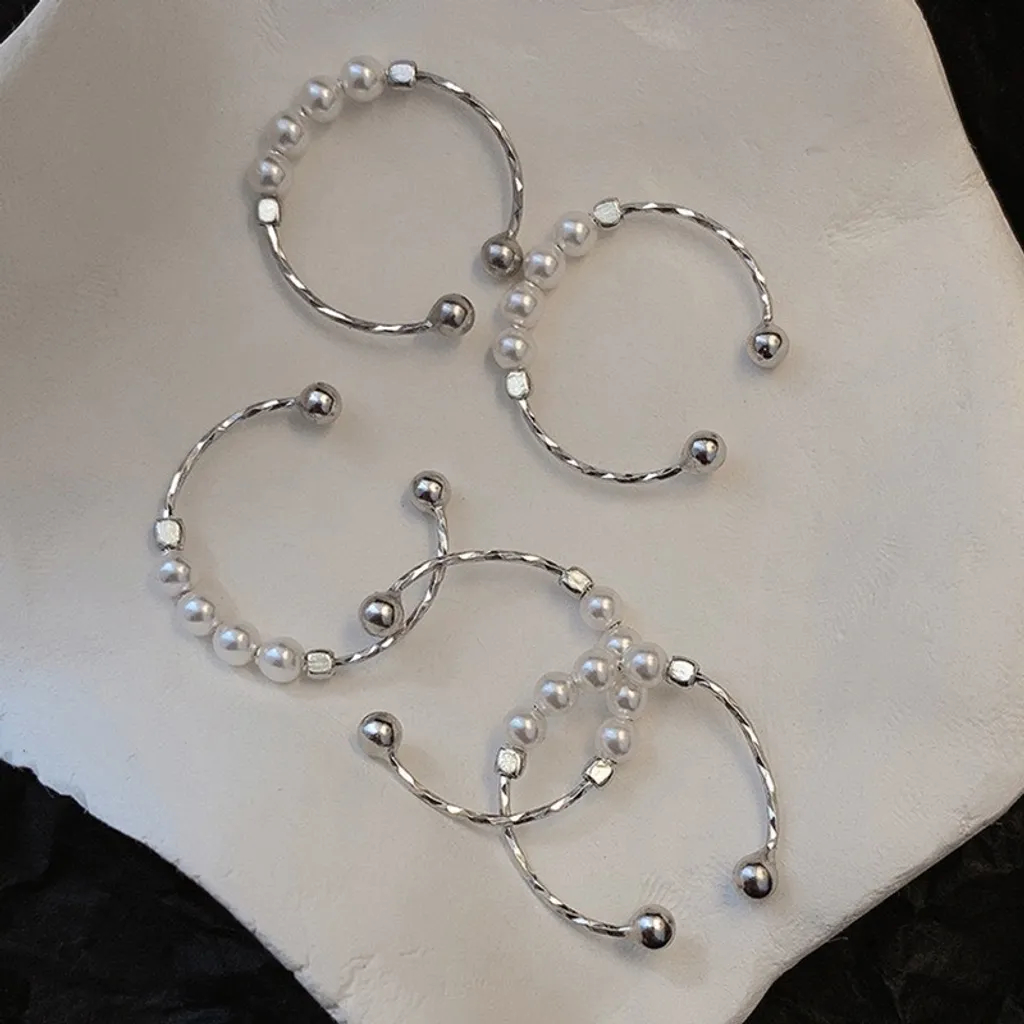 清冷感日系珍珠戒指