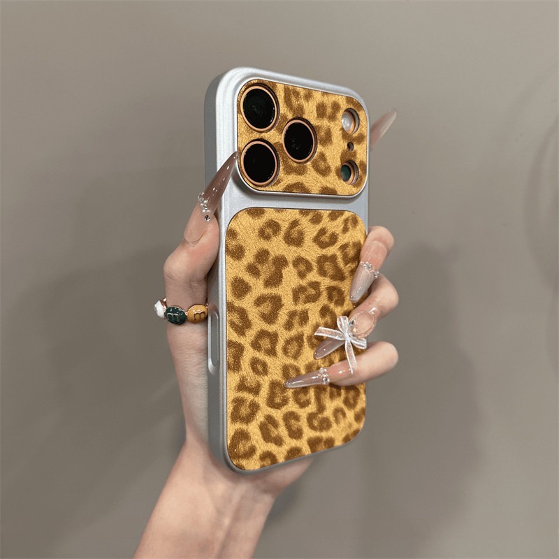 新款復古辣妹豹紋iphone保護殼