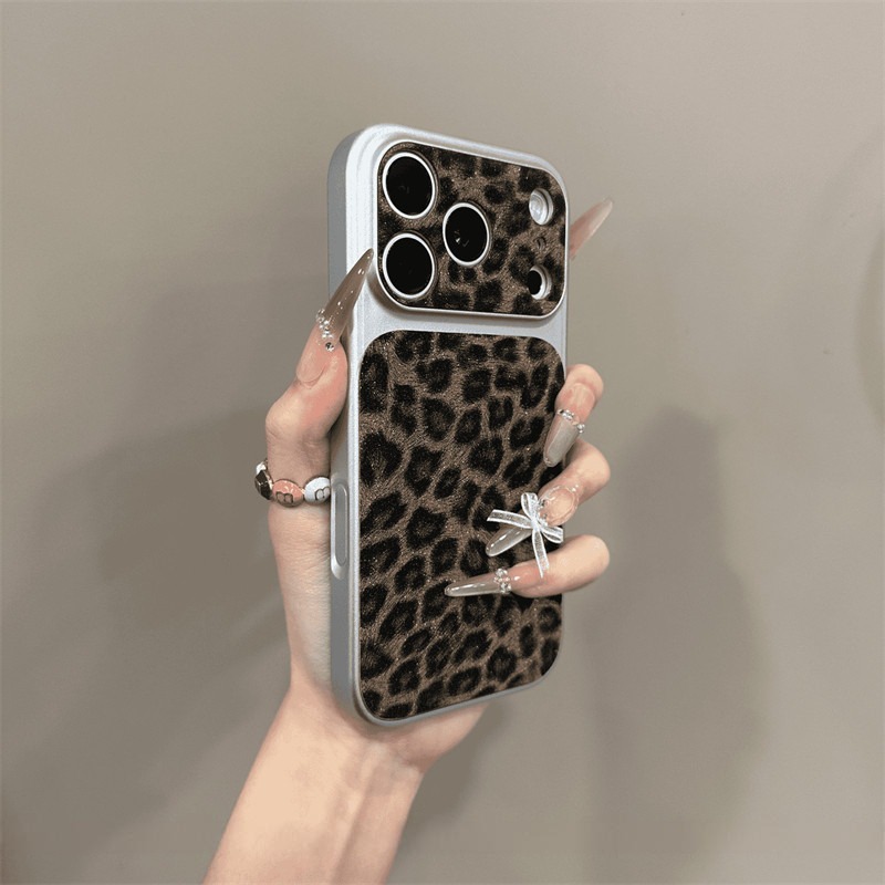 新款復古辣妹豹紋iphone保護殼