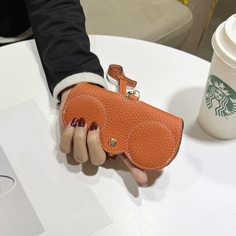 便攜式真皮太陽眼鏡保護殼