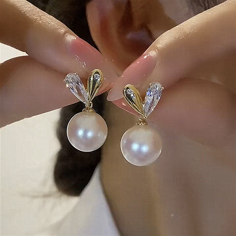 珍珠S925銀針珍珠耳環