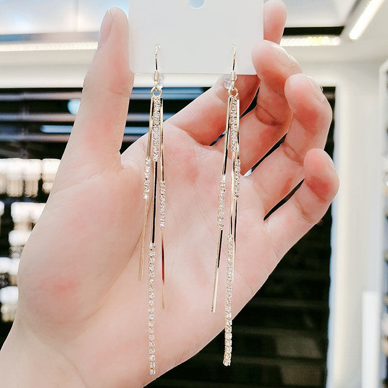 長款氣質流蘇耳環
