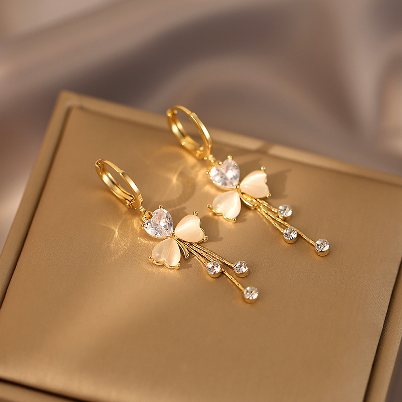 輕奢三葉草流蘇耳環