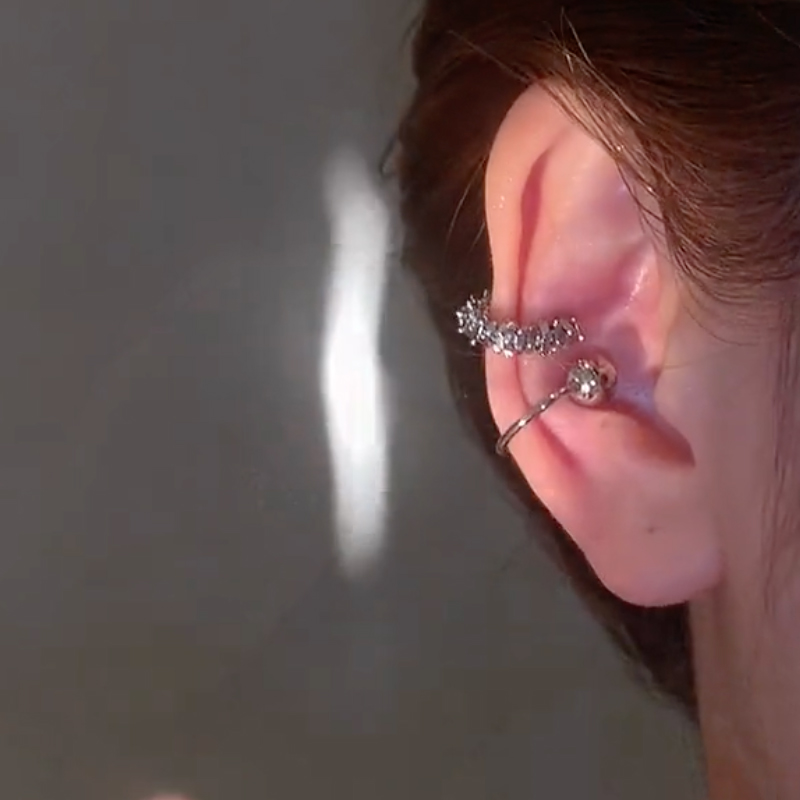 碎銀子不對稱耳夾 無耳洞必備