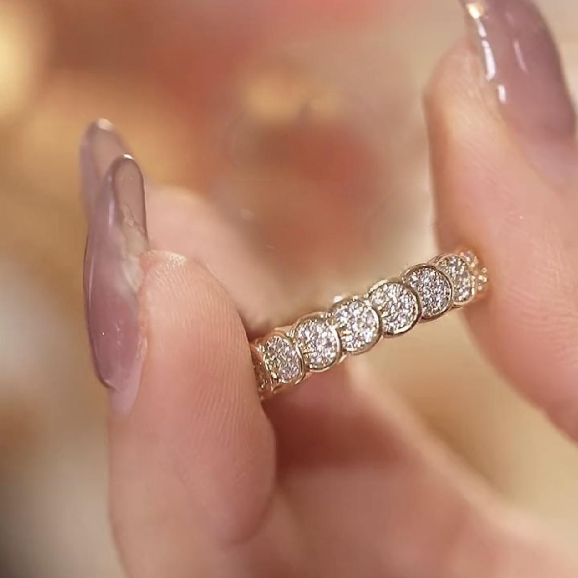 一克拉鑽石戒指 銅錢戒指