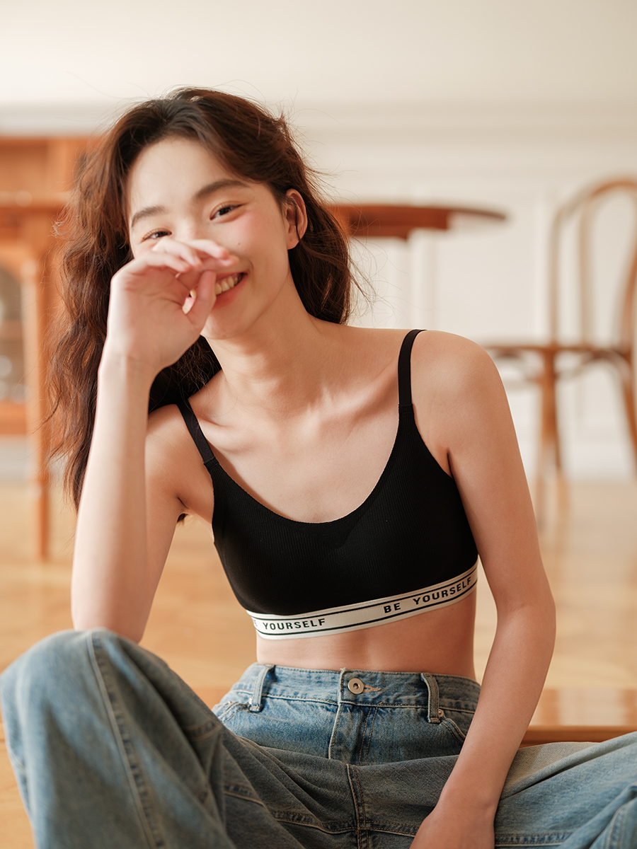 螺紋運動內衣美背文胸