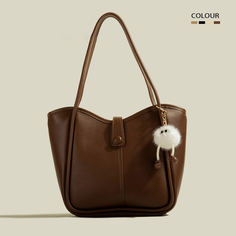 復古簡約大容量質感托特包