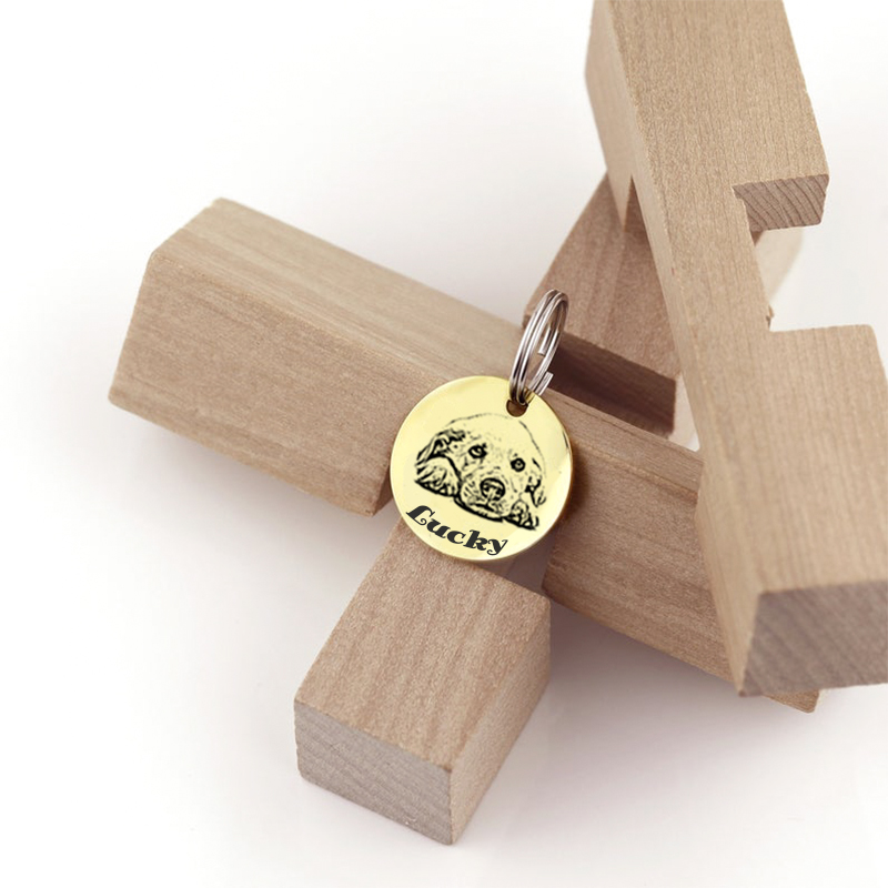 訂製款｜寵物頸圈名字名牌純銀吊牌