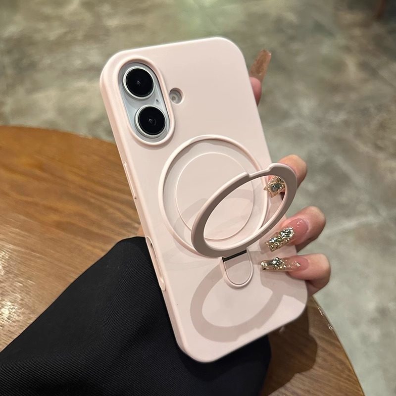 金屬一體磁吸支架大孔iphone保護殼