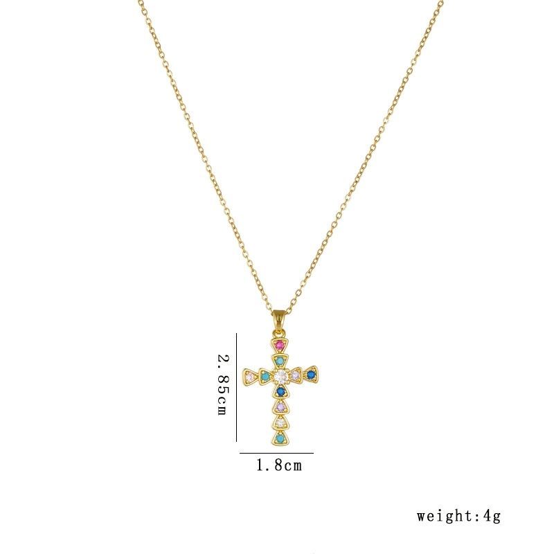 cross-necklace-•-輕奢鋯石項鍊-男女同款-