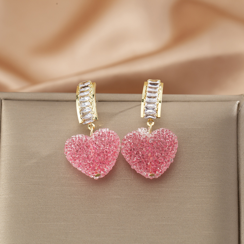 粉色愛心軟糖蚊香盤耳夾