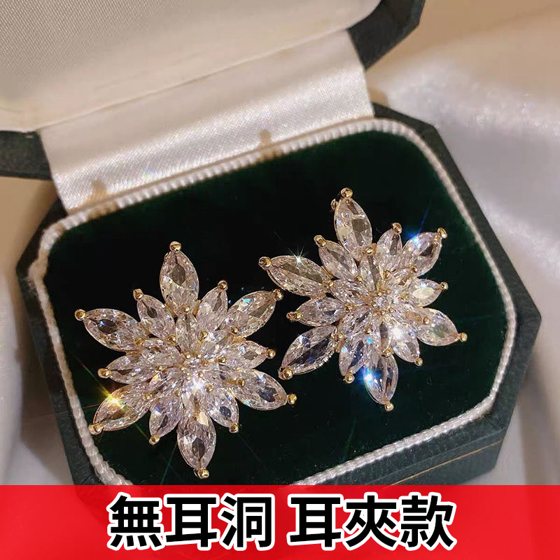 超閃浪漫雪花耳環  