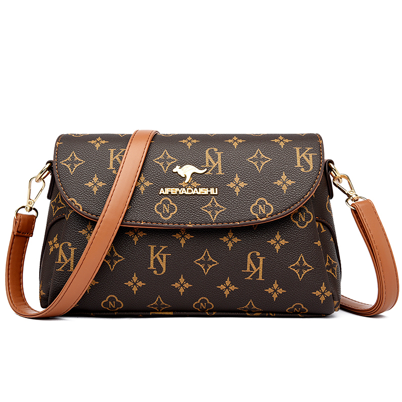 新款牛皮斜肩包 軟皮媽媽包