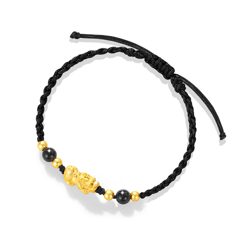 貔貅純銀情侶手錬和田玉手繩