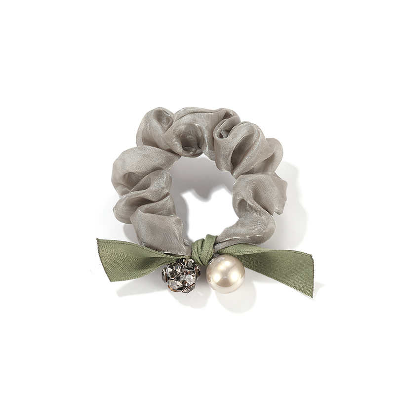 珍珠蝴蝶結大髮圈