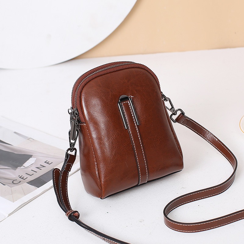 時尚牛皮真皮手機包