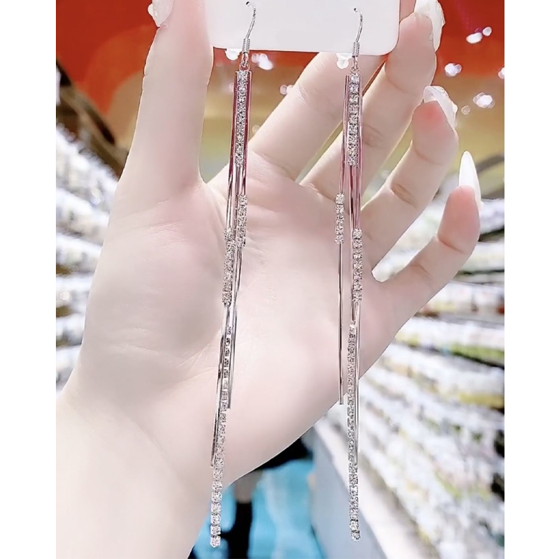 長款氣質流蘇耳環
