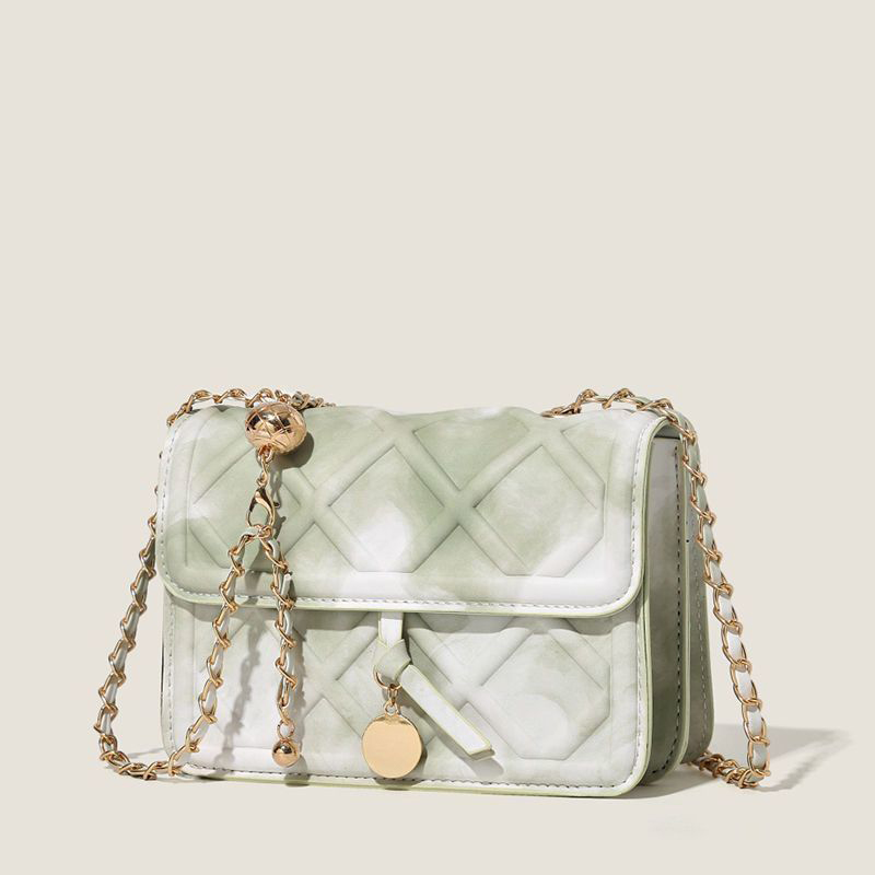 新款洋氣百搭錬條斜肩包 小方包