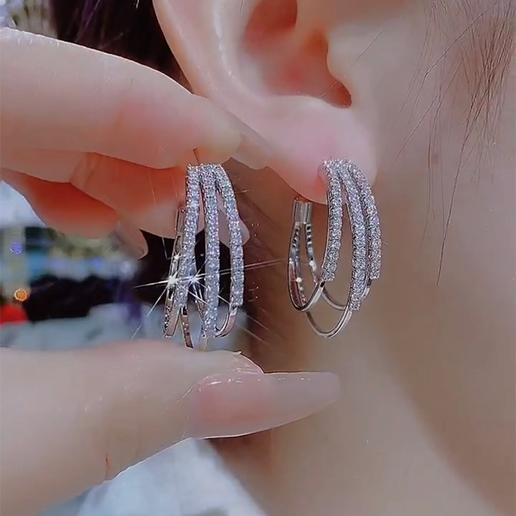 氣質圈圈金色耳環