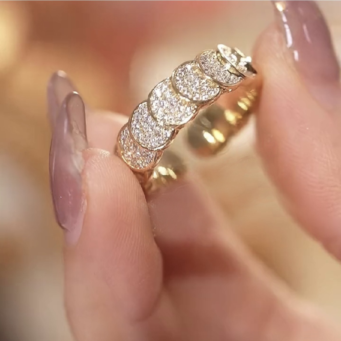 一克拉鑽石戒指 銅錢戒指