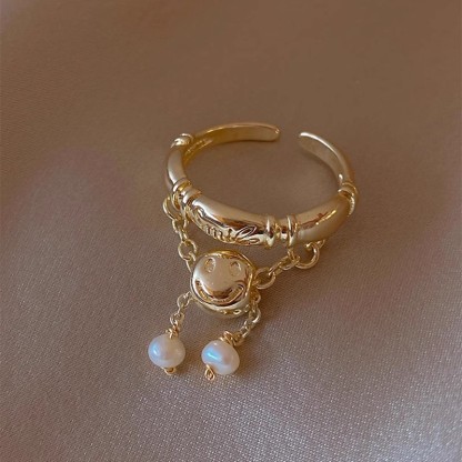 輕奢精緻蛇形開口戒指