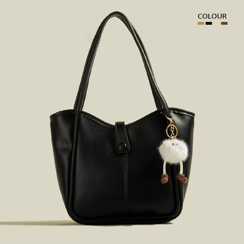 復古簡約大容量質感托特包