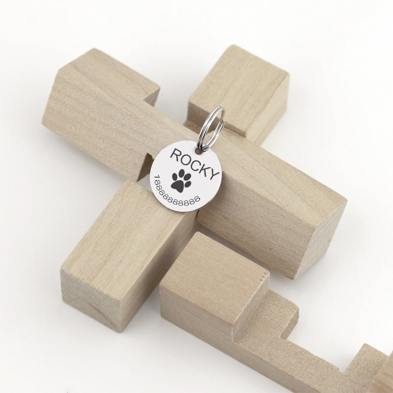 訂製款｜寵物頸圈名字名牌純銀吊牌