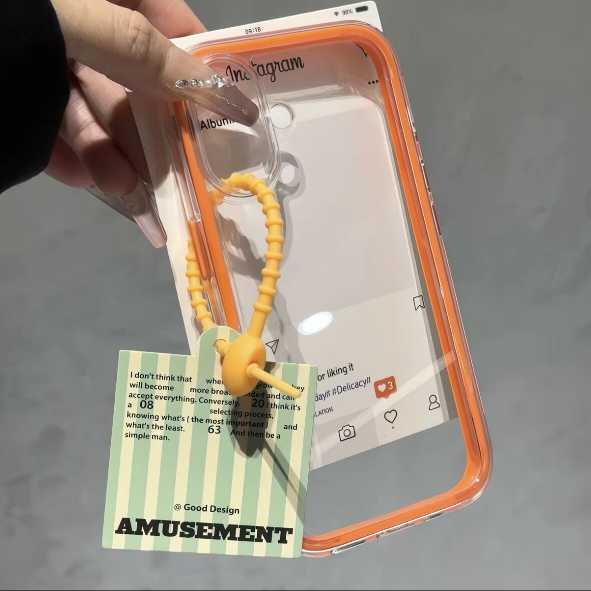 ins風簡約純色邊框透明iphone保護殼