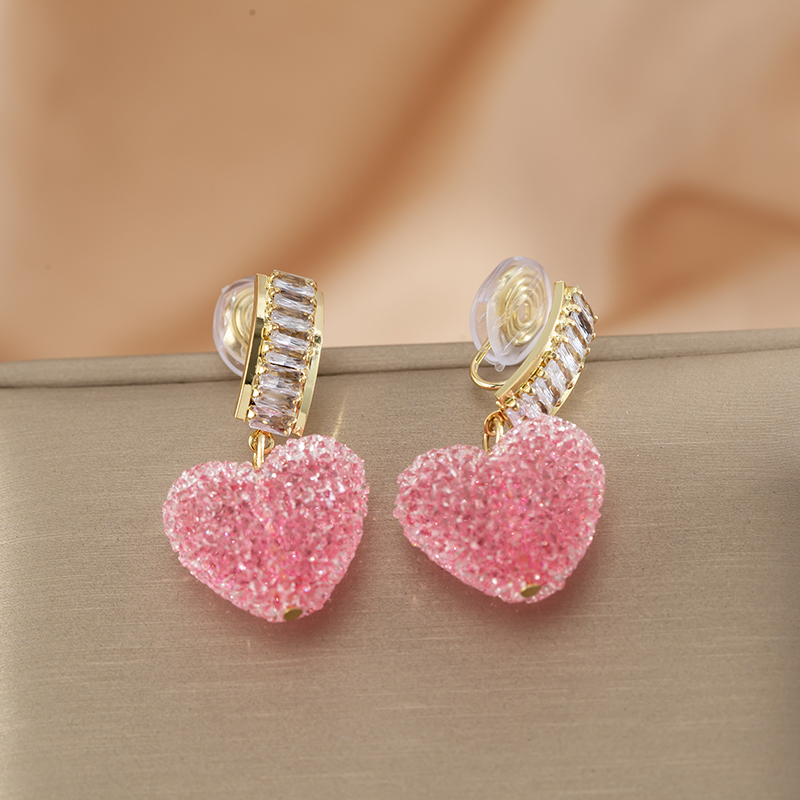 粉色愛心軟糖蚊香盤耳夾