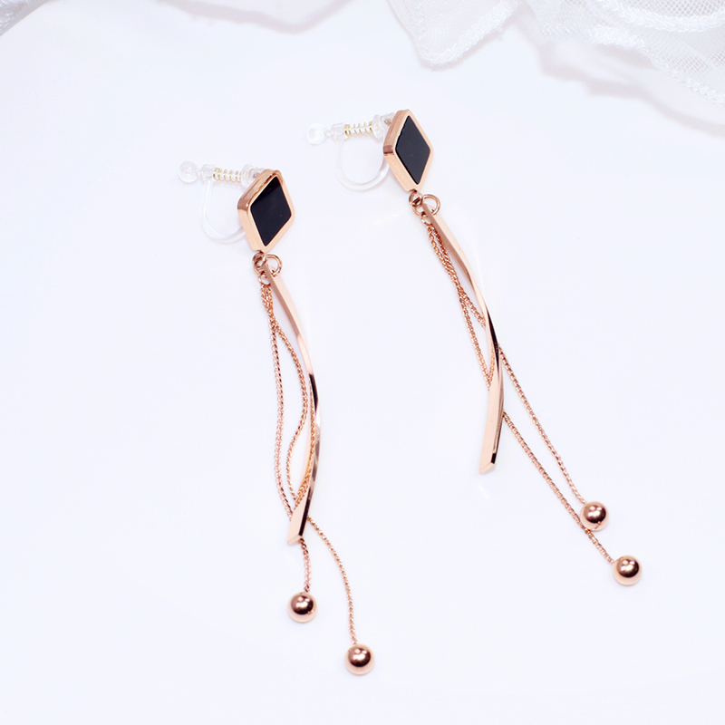 日韓圓形/方形流蘇耳環