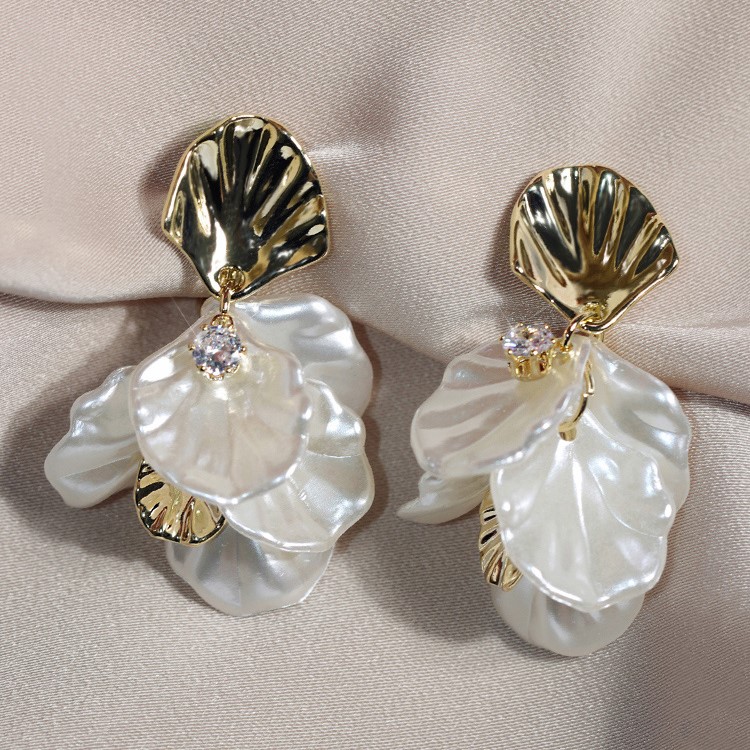 貝殼花瓣無耳洞耳夾