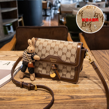 時尚水桶包斜背包質感包包