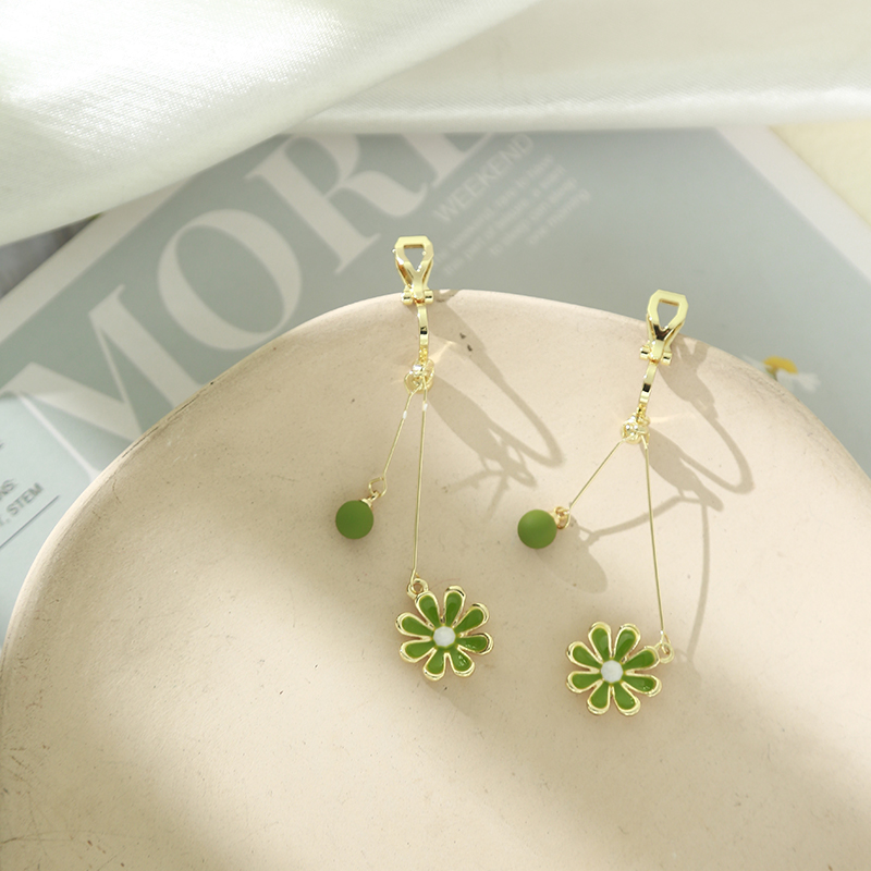 春天小雛菊 甜美清新耳環 • 夾式耳環
