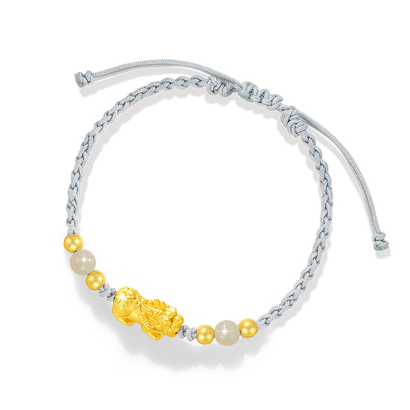 貔貅純銀情侶手錬和田玉手繩